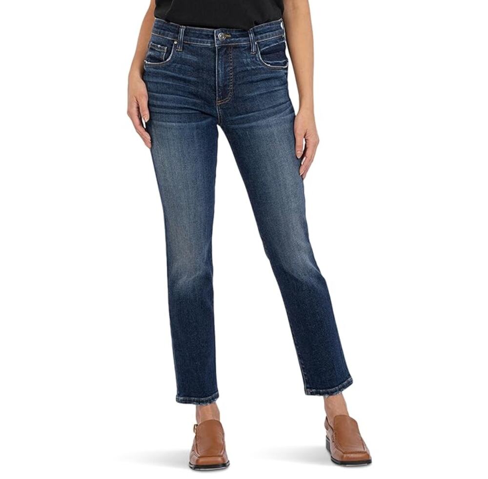 KUT FROM THE KLOTH Reese Ankle Straight Leg Jeans SIZE 10 Enchantment Blue NWT